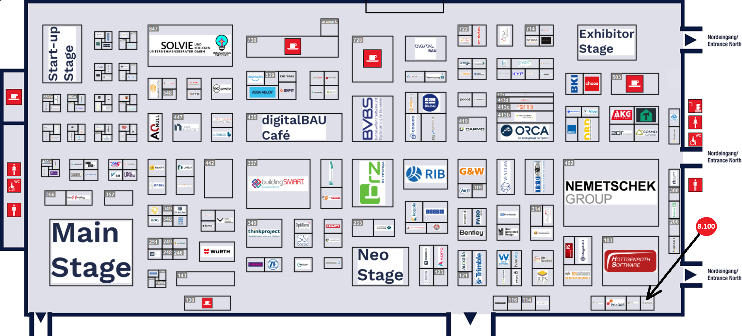 Hallenplan Messe Köln Deutz – Vollansicht
